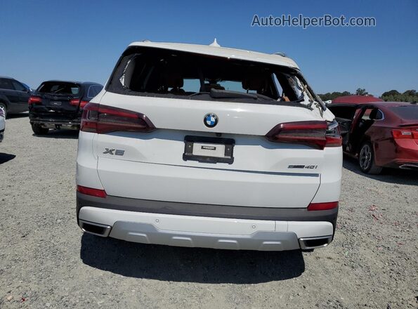 5UXCR4C08P9P25744 2023 BMW X5 White Հետևի տեսք