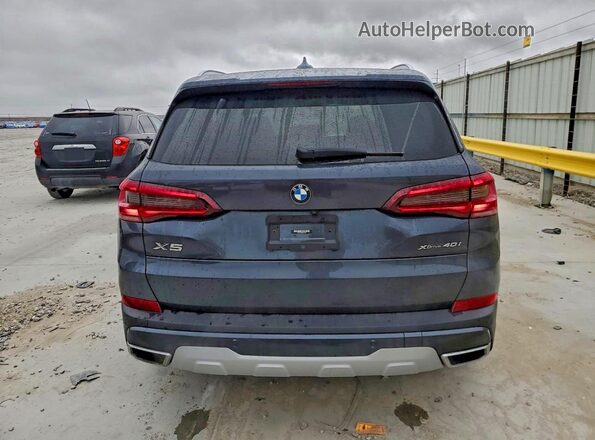 5UXCR6C02N9K85349 2022 BMW X5 Синий Вид сзади