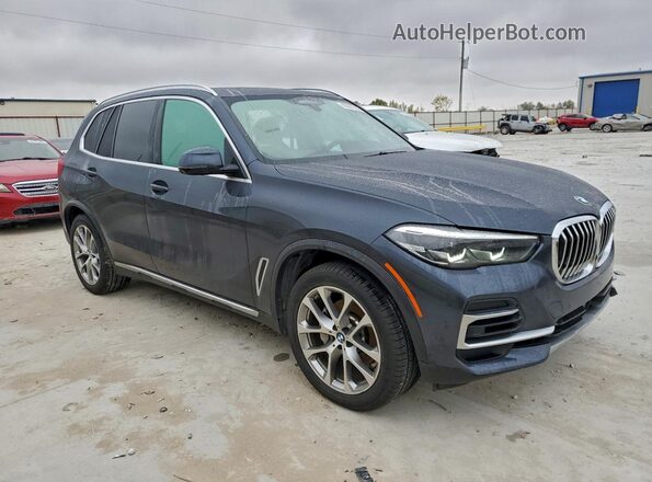 5UXCR6C02N9K85349 2022 BMW X5 Синий Передняя правая четверть