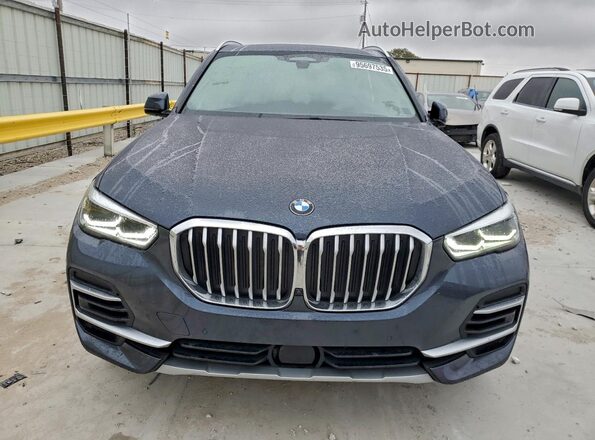 5UXCR6C02N9K85349 2022 BMW X5 Синий Вид спереди