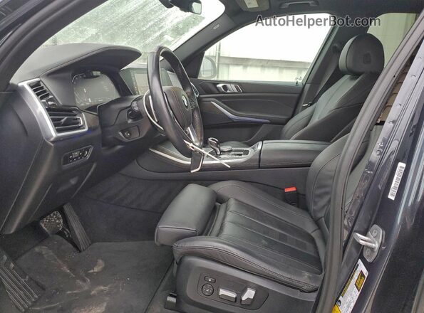 5UXCR6C02N9K85349 2022 BMW X5 Синий Вид салона спереди