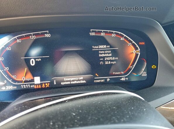 5UXCR6C03P9P42821 2023 BMW X5 Черный Вид щитка приборов