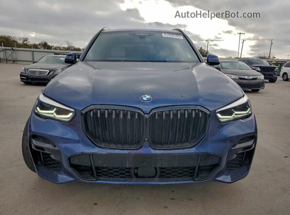 5UXCR6C0XP9N85532 2023 BMW X5 Blue Widok z przodu