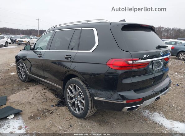 5UXCW2C01M9E40492 2021 BMW X7 Black Հետևի ձախ