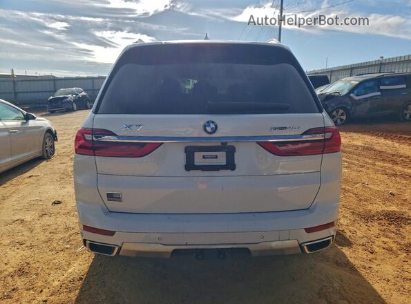 5UXCW2C02M9E17318 2021 BMW X7 White Vista trasera