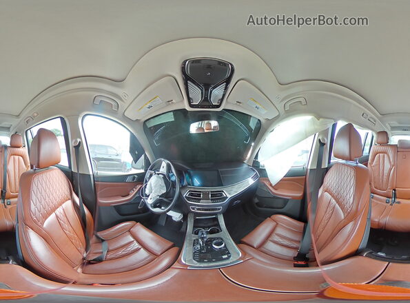 5UXCW2C03N9L14228 2022 BMW X7 Gray Vista interior de 360 grados