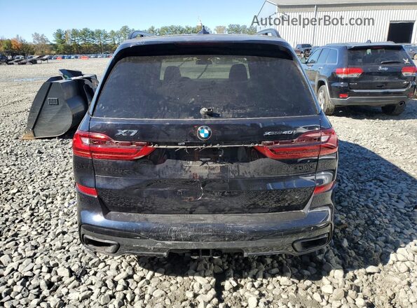 5UXCW2C03N9M16063 2022 BMW X7 Blue Вид ззаду