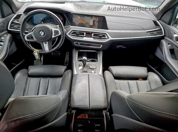 5UXCW2C03N9M16063 2022 BMW X7 Blue Вид панелі приладів