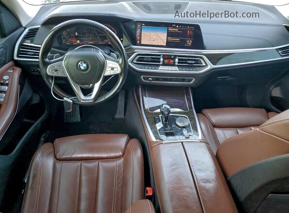 5UXCW2C06L9A03859 2020 BMW X7 Gray Առջևի վահանակի տեսք