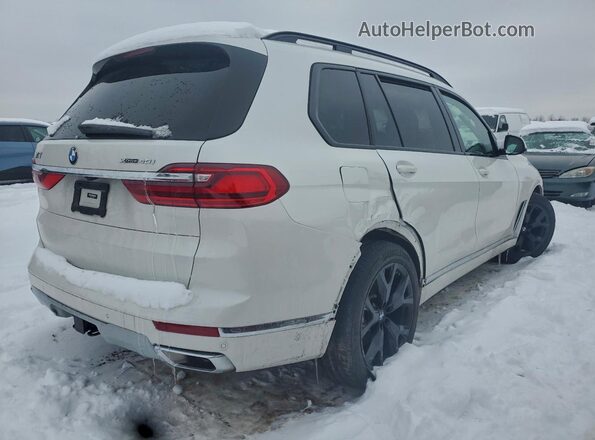 5UXCW2C06M9G35200 2021 BMW X7 White Հետևի տեսք