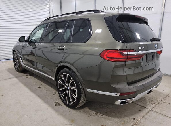 5UXCW2C06M9G93520 2021 BMW X7 Зеленый Задняя левая четверть
