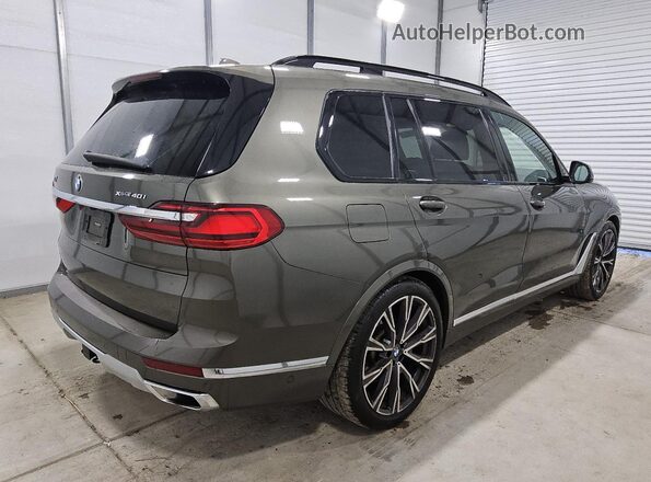 5UXCW2C06M9G93520 2021 BMW X7 Зеленый Задняя правая четверть