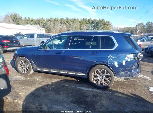 5UXCW2C06N9L19603 2022 BMW X7 Blue Vista interior de 360 grados