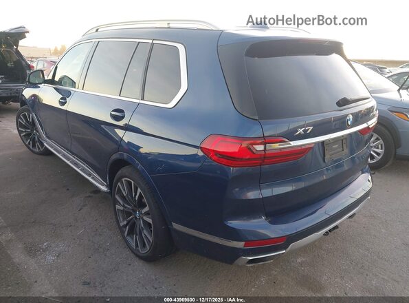 5UXCW2C07L9A03689 2020 BMW X7 Синий Задняя левая четверть