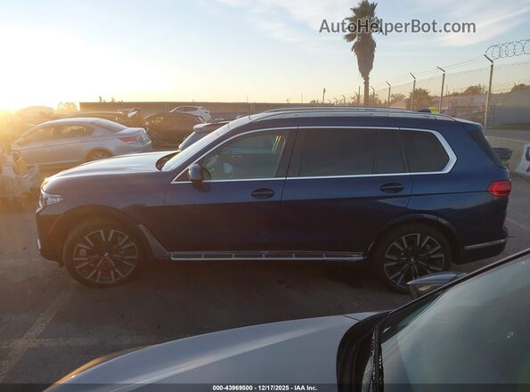 5UXCW2C07L9A03689 2020 BMW X7 Синий Панорамный вид салона 360°