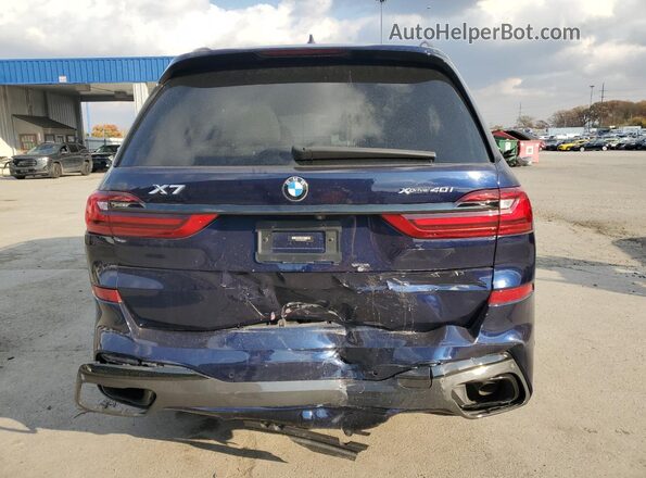 5UXCW2C0XL9B49679 2020 BMW X7 Blue უკანა ხედი