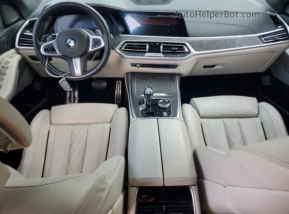 5UXCW2C0XL9B49679 2020 BMW X7 Blue წინა პანელის ხედი