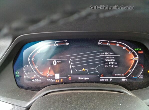 5UXCW2C0XN9J99059 2022 BMW X7 Black Widok zestawu wskaźników