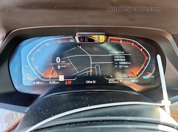 5UXCX4C55KLS36330 2019 BMW X7 White Vista del cuadro de instrumentos