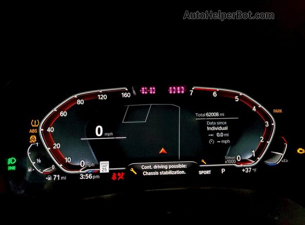 5UXCX4C58KLB39593 2019 BMW X7 Синий Вид щитка приборов