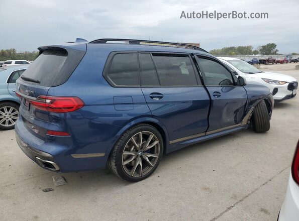 5UXCX6C06M9E93662 2021 BMW X7 Синий Задняя правая четверть