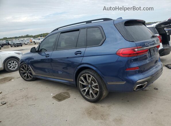 5UXCX6C06M9E93662 2021 BMW X7 Синий Задняя левая четверть