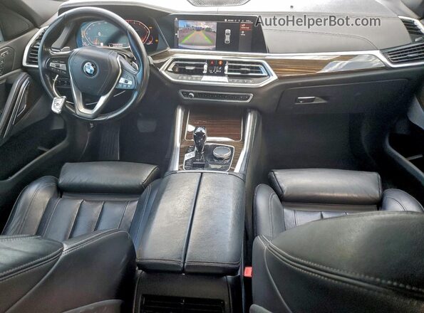 5UXCY4C06L9C19488 2020 BMW X6 Black Вид панелі приладів