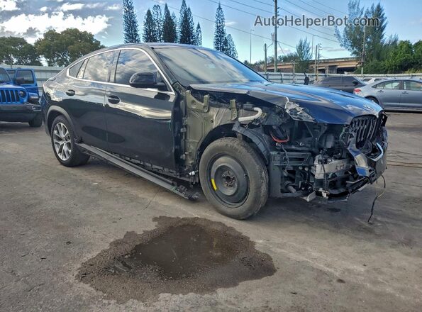 5UXCY4C06L9C19488 2020 BMW X6 Black Передня права чверть