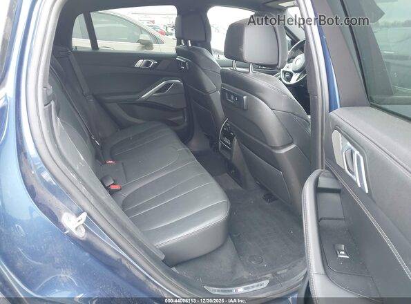 5UXCY6C03M9F06820 2021 BMW X6 Blue VIN კოდის სტიკერის ხედი
