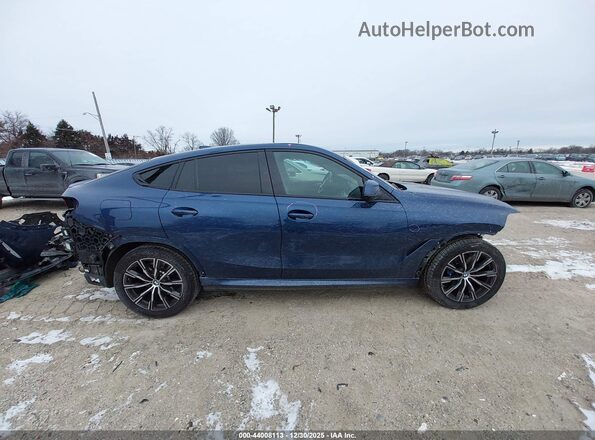 5UXCY6C03M9F06820 2021 BMW X6 Blue უკანა სალონის ხედი