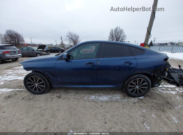 5UXCY6C03M9F06820 2021 BMW X6 Blue სალონის 360-გრადუსიანი ხედი