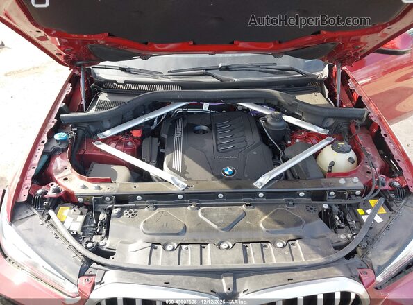 5UXCY6C03M9G77549 2021 BMW X6 Red Widok z tyłu