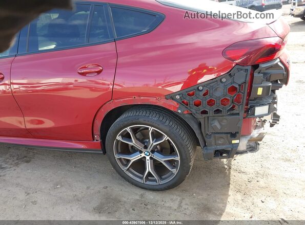 5UXCY6C03M9G77549 2021 BMW X6 Red 