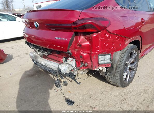 5UXCY6C03M9G77549 2021 BMW X6 Red Widok z przodu