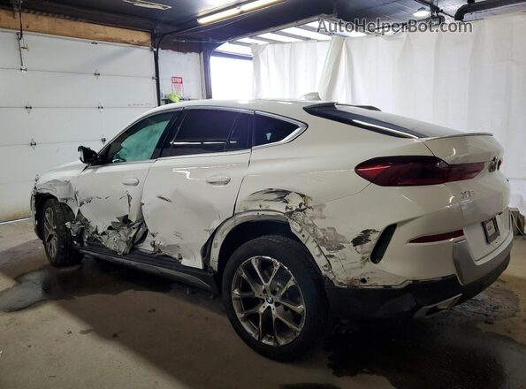 5UXCY6C04M9G89807 2021 BMW X6 White Trasero izquierdo