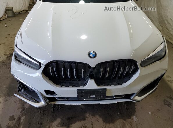 5UXCY6C04M9G89807 2021 BMW X6 White Vista del compartimento del motor