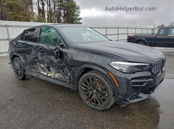 5UXCY6C04N9J80377 2022 BMW X6 Black Front right