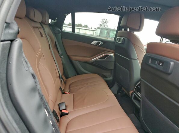 5UXCY6C04N9J80377 2022 BMW X6 Black Rear interior view
