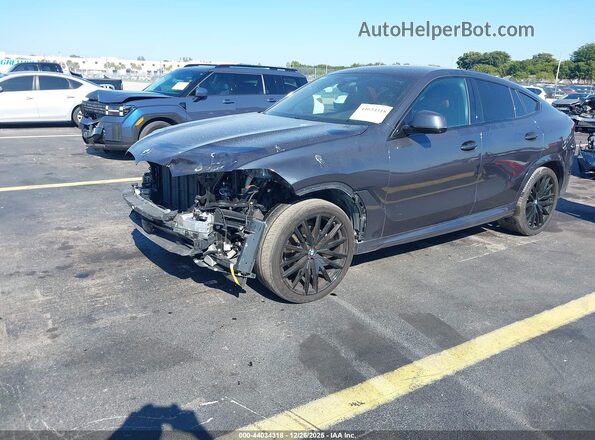 5UXCY6C05N9M69655 2022 BMW X6 Серый Передняя левая четверть