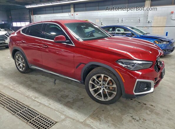 5UXCY6C05P9N73310 2023 BMW X6 Red Delantero derecho