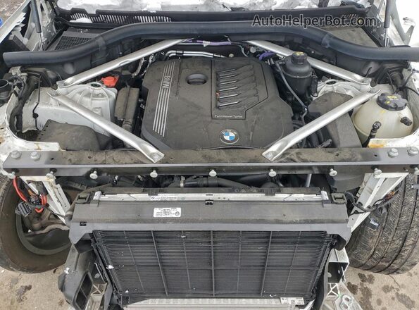 5UXCY6C07M9F84050 2021 BMW X6 Белый Вид подкапотного пространства