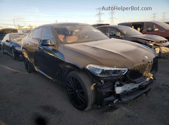 5UXCY6C07N9L72635 2022 BMW X6 Black Front right