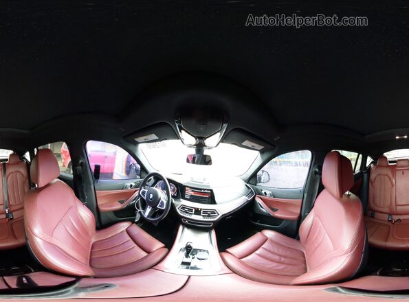 5UXCY6C07N9M41047 2022 BMW X6 Green VIN კოდის სტიკერის ხედი