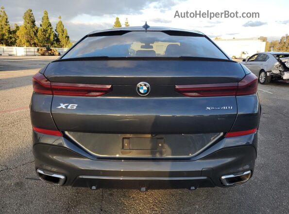 5UXCY6C08N9L93882 2022 BMW X6 Charcoal Вид ззаду