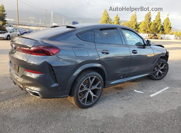 5UXCY6C08N9L93882 2022 BMW X6 Charcoal Задня права чверть