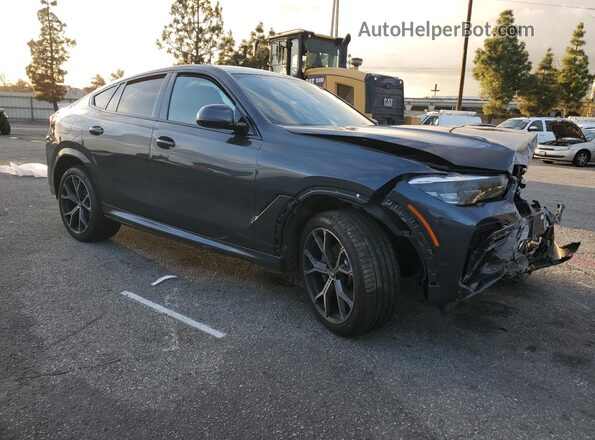 5UXCY6C08N9L93882 2022 BMW X6 Charcoal Передня права чверть