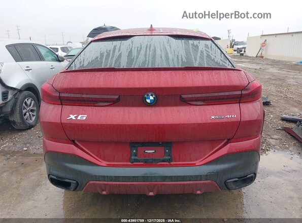 5UXCY6C08N9M30719 2022 BMW X6 Красный 
