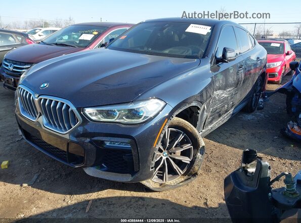 5UXCY6C0XL9B58626 2020 BMW X6 Black Передня ліва чверть