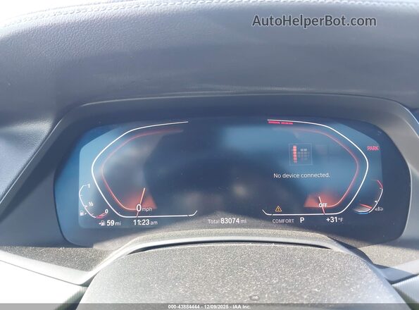 5UXCY6C0XL9B58626 2020 BMW X6 Black Вид спереду