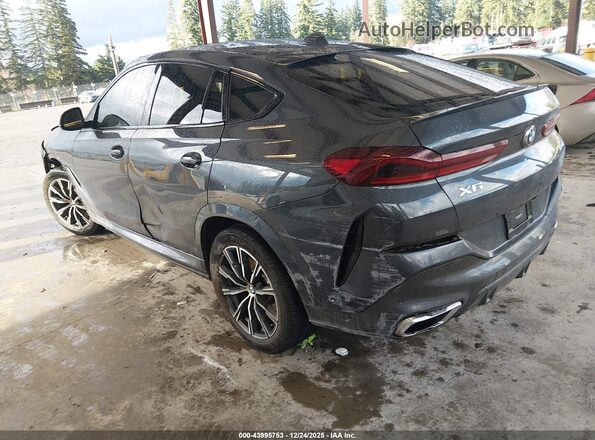 5UXCY6C0XM9F61913 2021 BMW X6 Gray Հետևի ձախ